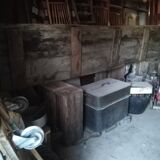 primitive solid wooden table