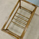 Vintage rattan coffee table (without glass) from the 1970s.