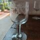 Set of 8 crystal glasses from Meisenthal - Pasteur model - Empire decor