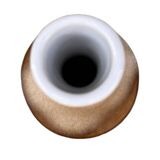 Ceramic, asymmetrical vase, Ditmar Urbach, Czechoslovakia, 1960s.