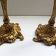 Pairs of Louis XV style gilded bronze candlesticks