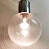 Globe 1970 blown glass bulb hanging