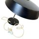 Lampe de table/de bureau vintage noire VEB Narva
