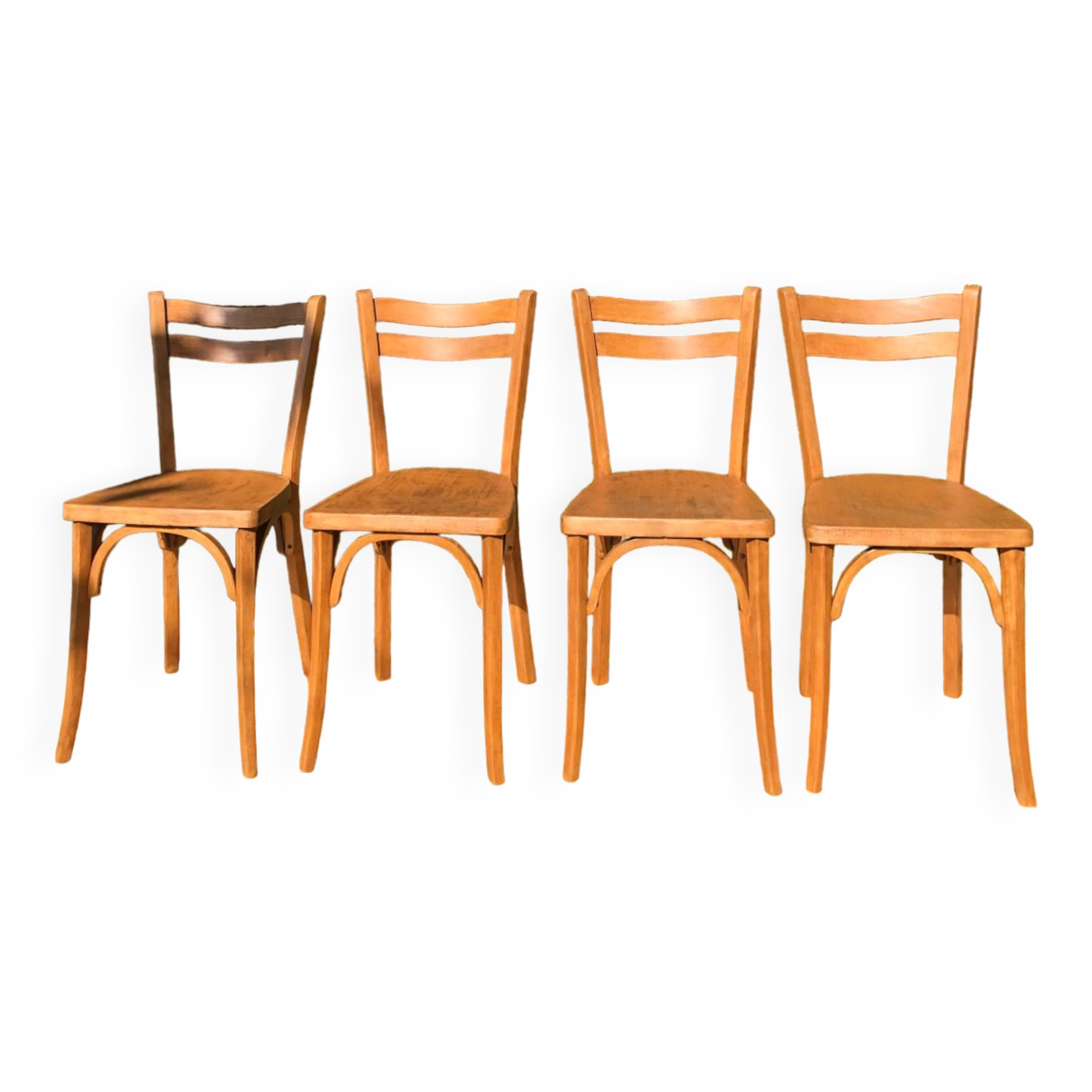 Set of 4 vintage chairs baumann