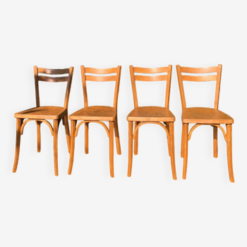 Lot de 4 chaises vintage baumann