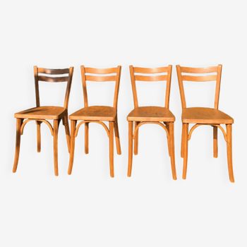 Set of 4 vintage chairs baumann