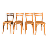 Set of 4 vintage chairs baumann