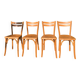 Set of 4 vintage chairs baumann