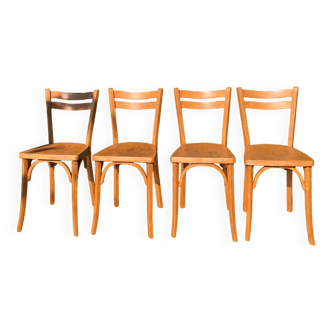 Set of 4 vintage chairs baumann