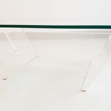 Glass and plexiglass coffee table 1970