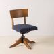 1930's Oak Swivel Office Chair by SMV, Sweden