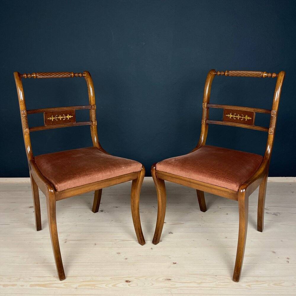 Dining chair set, Italy, 1960s