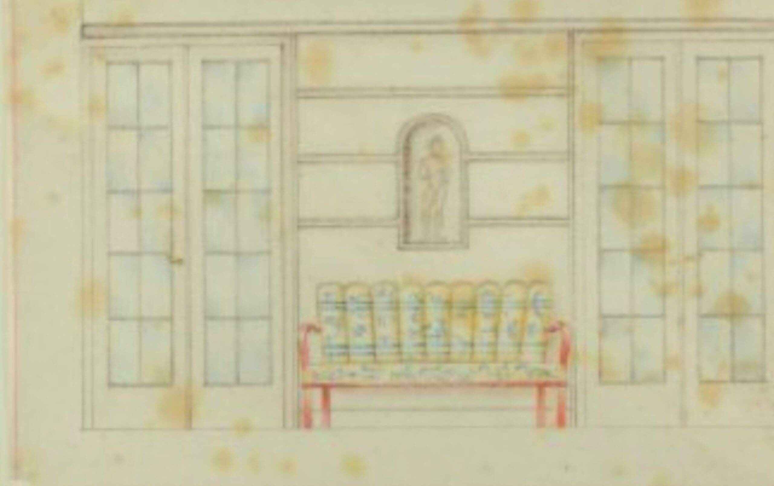 Ensemble de banc de salle à manger et de fauteuil, Vienne-Budapest, vers 1930.