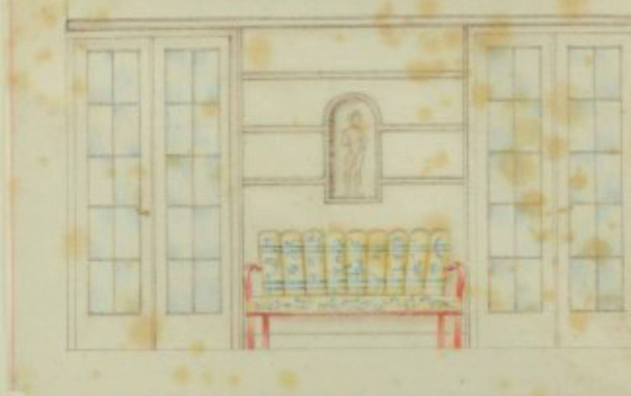 Dining room bench and armchair set, Vienna-Budapest, circa 1930.
