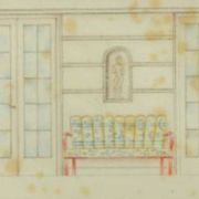 Dining room bench and armchair set, Vienna-Budapest, circa 1930.