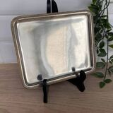 Silver metal tray