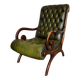 Vintage leather Chesterfield armchair