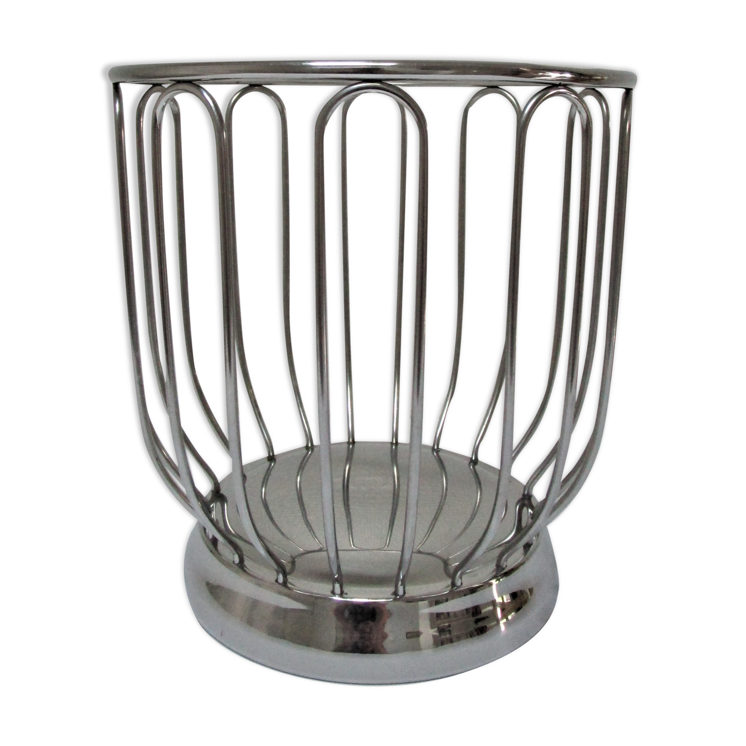 Citrus basket Alessi design vintage stainless steel
