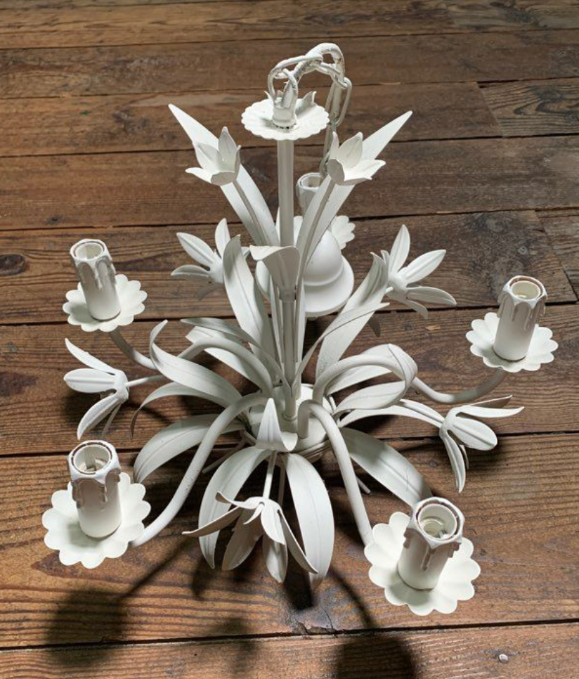 Vintage floral antique chandelier