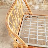 Rattan bed bench