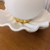 Vintage ceramic shell lamp