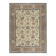 Authentic Vintage Turkish Beige Wool Area Rug with Floral Design. Hand-knotted in Turkey