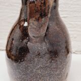 Glazed stoneware pitcher