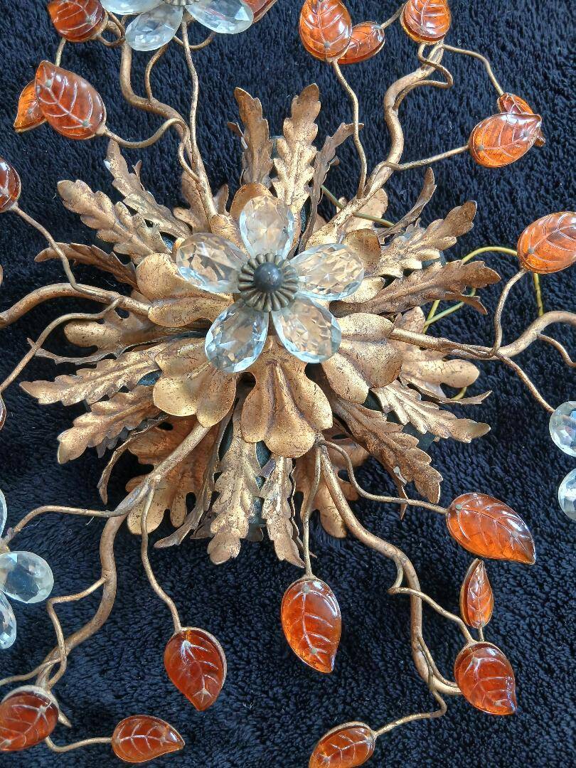 Florentine Ceiling Light Fixture Banci Firenze 1970s Maison Bagues Design it