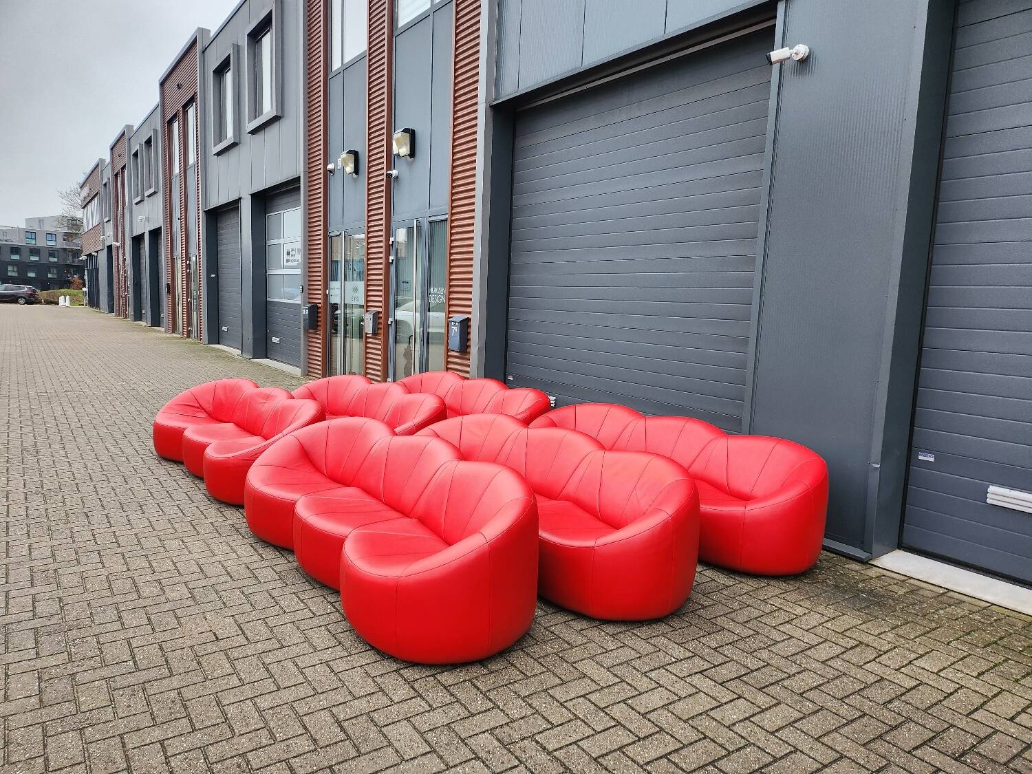 Ligne Roset - (6) pumpkin 3-seater sofa by Pierre Paulin