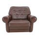 1970s Danish Brown Leather Armchair, Denmark