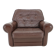 1970s Danish Brown Leather Armchair, Denmark