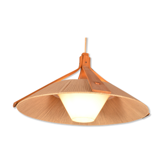 Vintage suspension in teak and sisal by temde, 1960