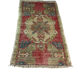 Vintage turkish pastel mini rug 93 x 52 cm