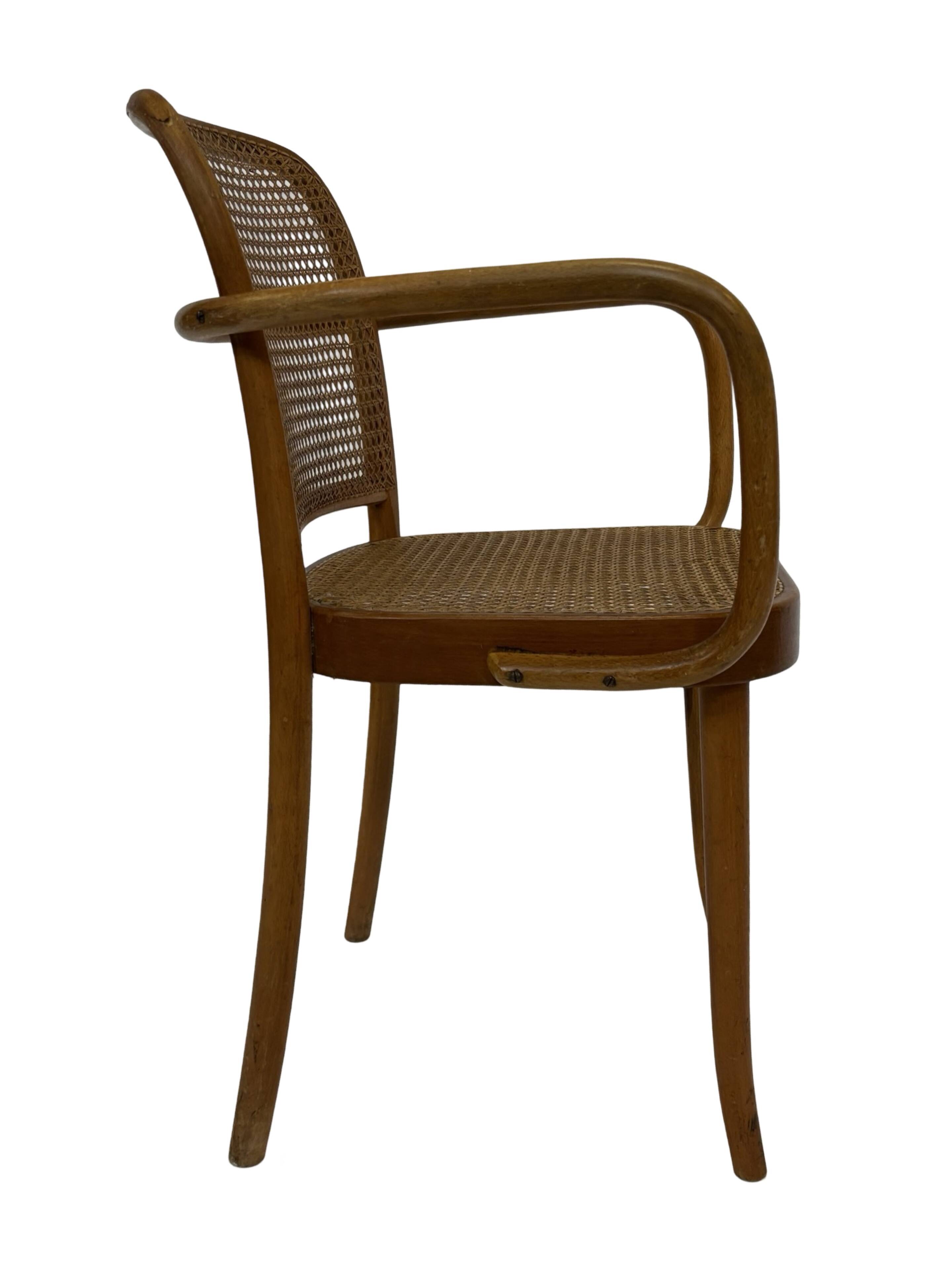 Chaise vintage modèle 811 / Chaise Prague de Josef Hoffmann pour Ligna 1950