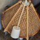 Vintage bamboo pendant lamp