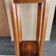 High art deco walnut selette