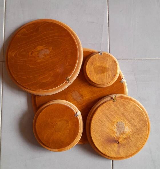 Plateaux en bois vintage