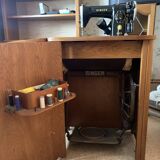 Singer sewing machine from the 1960s model 197 b with art deco furniture