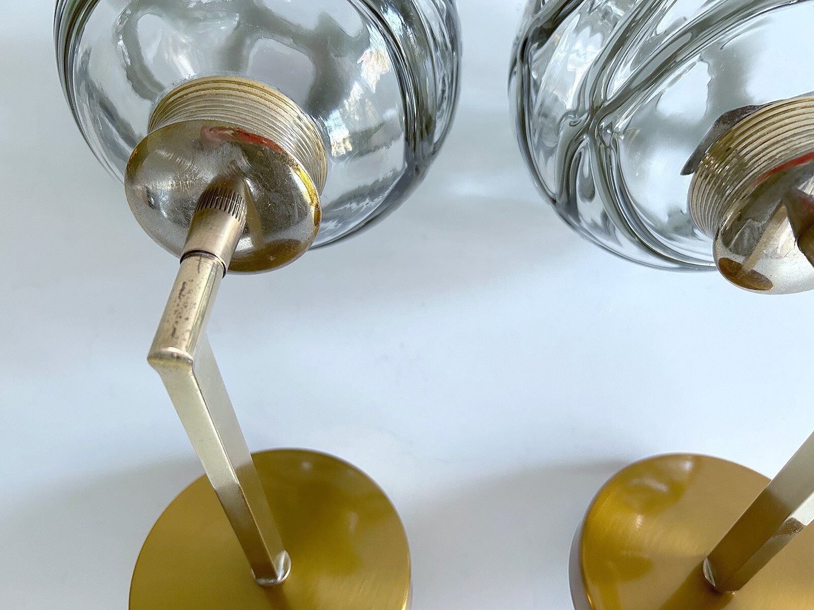 Paire de appliques en verre de Murano vintage