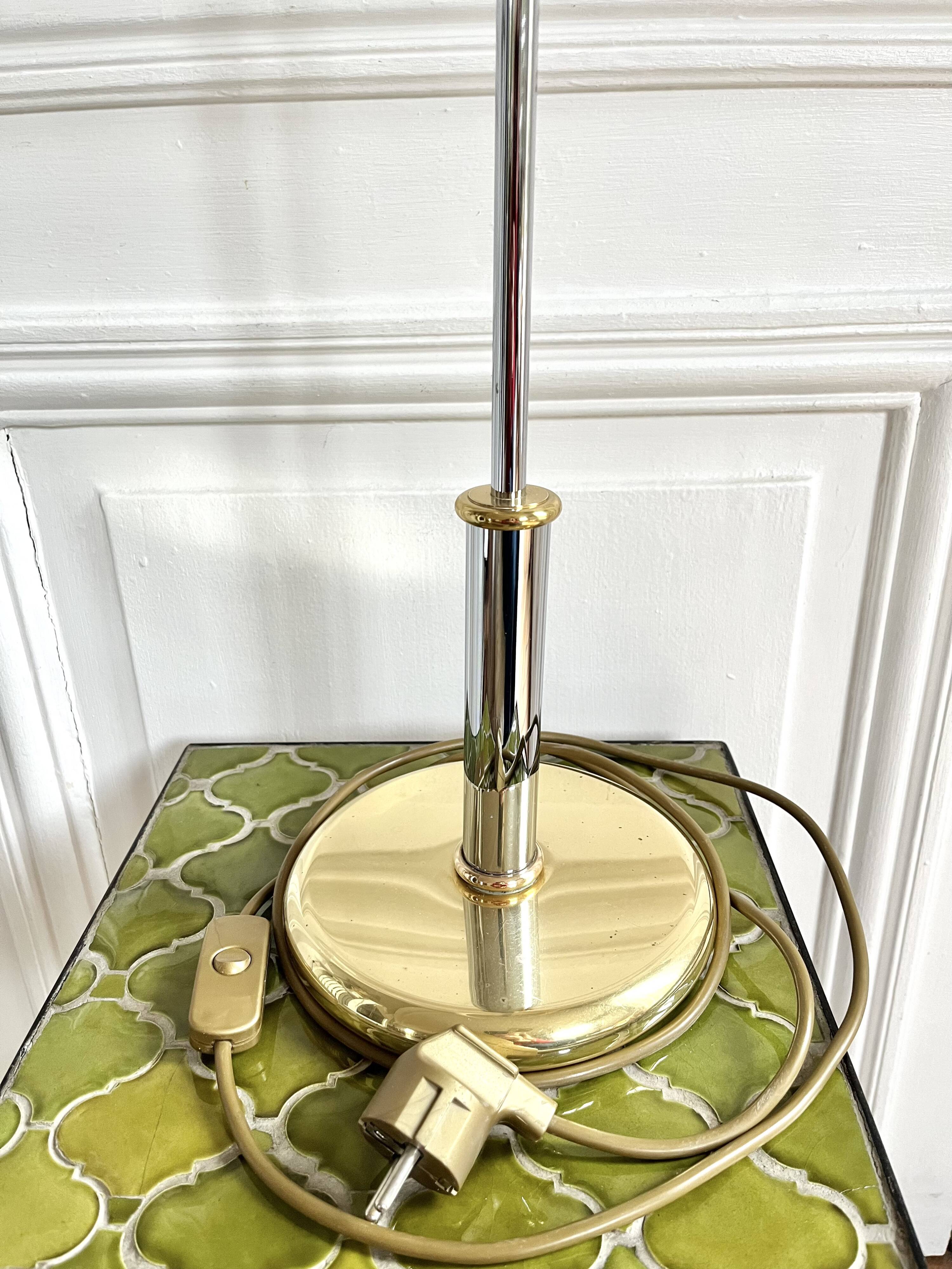 Italian chrome lamp base from the 70s/80s