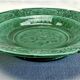 Footed compote with shaded enamels Sarreguemines majolica