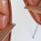 Geoffrey Harcourt pair of armchairs in leather Artifort The Netherlands 196