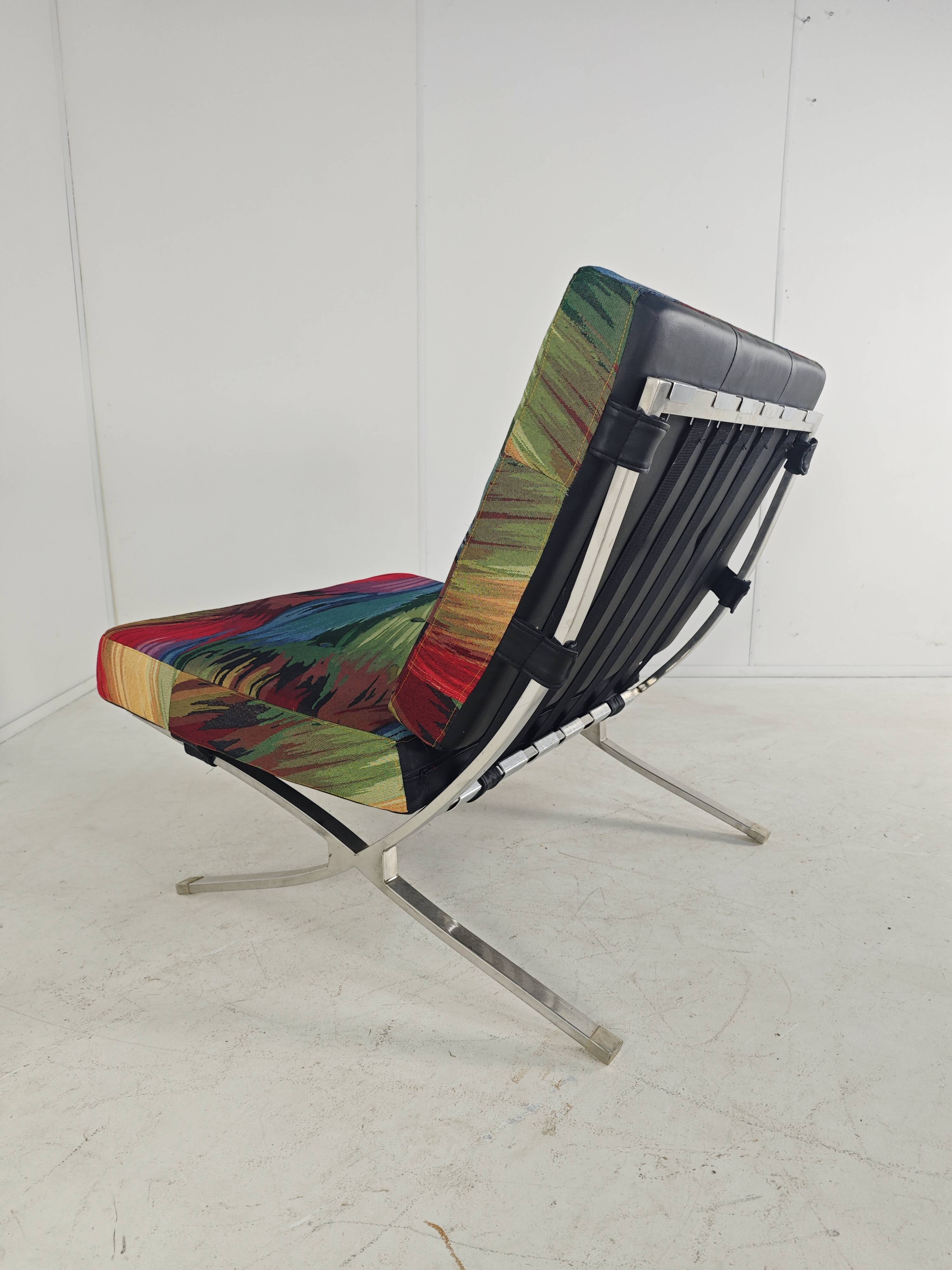 Unique Colourful Armchair Inspired by Barcelona Chair - set of 2