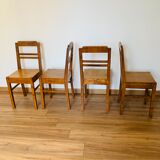 Ensemble de 4 chaises années 60