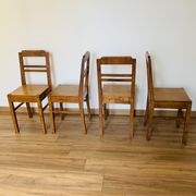 Set of 4 chairs from the 1960s.