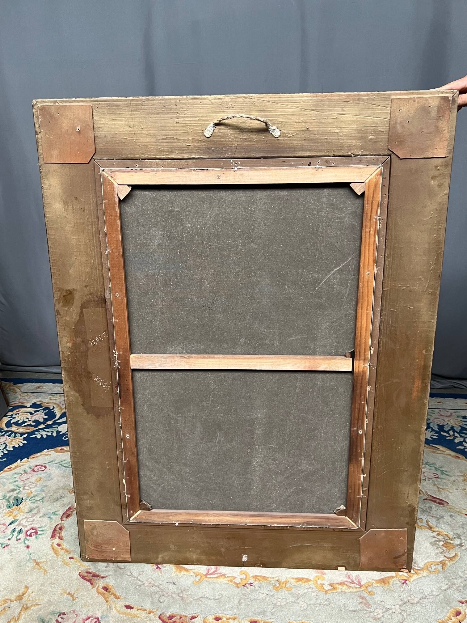 Painting "Family scene". Oil on canvas.