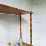Large rattan shelf 1960