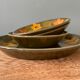 Lot de 4 plats vintage MBFA Pornic, modèle « Candice »