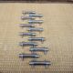 12 vintage Art Deco metal knife rests