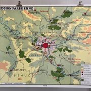 Affiche scolaire : tableau 13/14 : environs de paris/ région parisienne rossignol